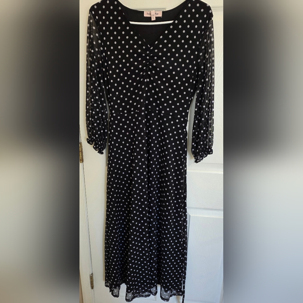 Black and White Polka Dot Dress